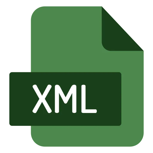 Иконка файла XML формата для хранения и передачи структурированных данных